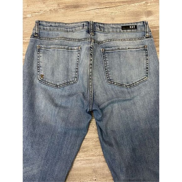 Kut From The Kloth Jeans Catherine Boyfriend Capri Cropped Cuffed Women’s Size 4 - Picture 7 of 8